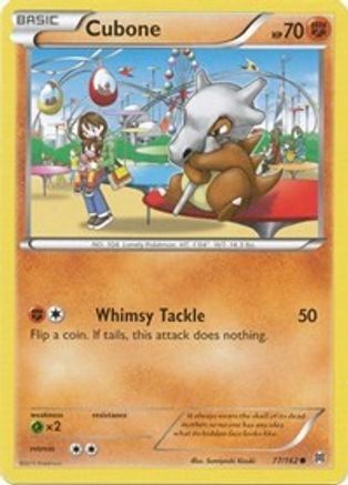 Cubone 077  - Reverse Holofoil XY  BREAKthrough - Common