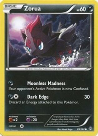 Zorua (89) (89) 089  - Reverse Holofoil XY  BREAKthrough - Common