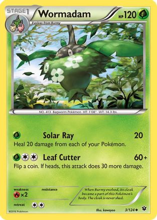 Wormadam (3) (3) 003  - Reverse Holofoil XY  Fates Collide - Uncommon