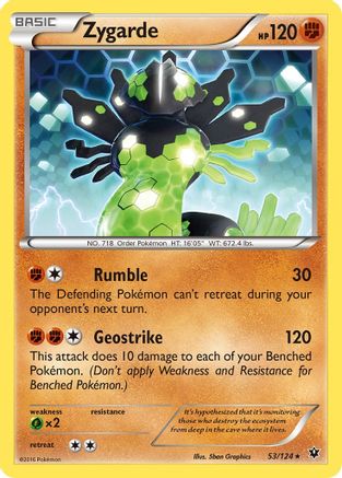 Zygarde (53)  - Reverse Holofoil XY  Fates Collide - Rare