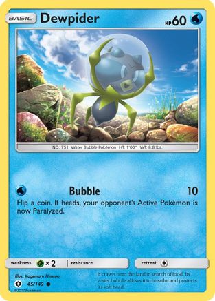Dewpider 045  SM Base Set - Common