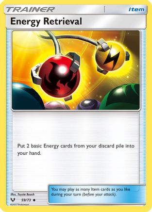 Energy Retrieval 059/73  - Reverse Holofoil Shining Legends - Uncommon