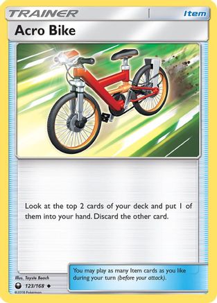 Acro Bike 123  - Reverse Holofoil SM  Celestial Storm - Uncommon