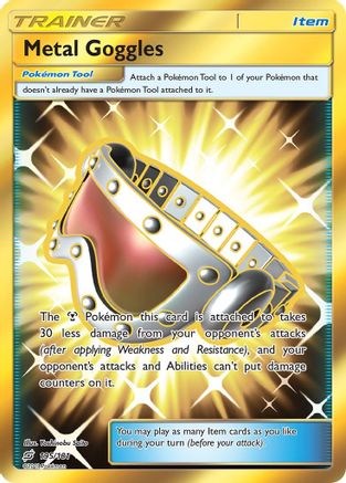 Metal Goggles (Secret) 195  - Holofoil SM  Team Up - Secret Rare