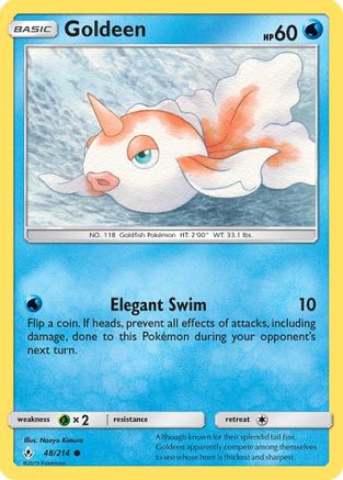 Goldeen  - Reverse Holofoil SM  Unbroken Bonds - Common