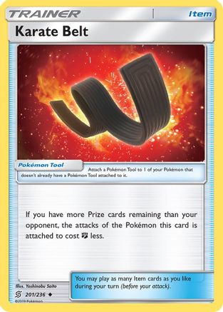 Karate Belt 201  - Reverse Holofoil SM  Unified Minds - Uncommon