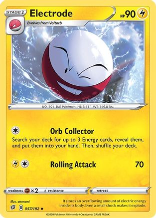 Electrode  - Reverse Holofoil SWSH02 Rebel Clash - Uncommon