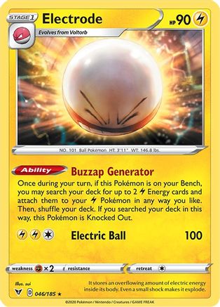Electrode 046  - Holofoil SWSH04 Vivid Voltage - Holo Rare