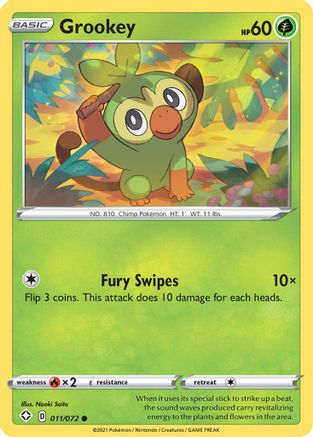 Grookey 011  Shining Fates - Common