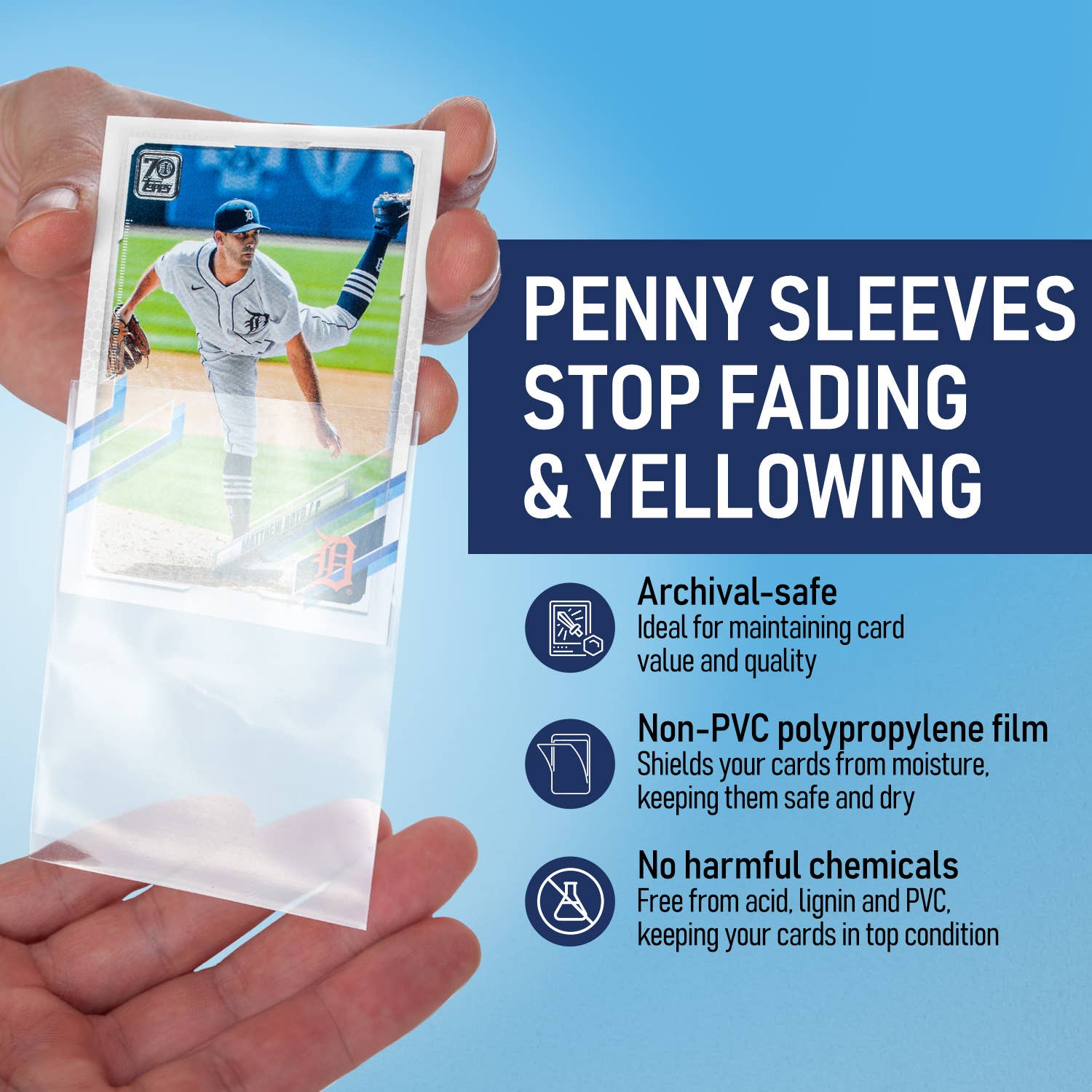 20PT - 100 Pack Top Loaders & Standard Size Penny Sleeves