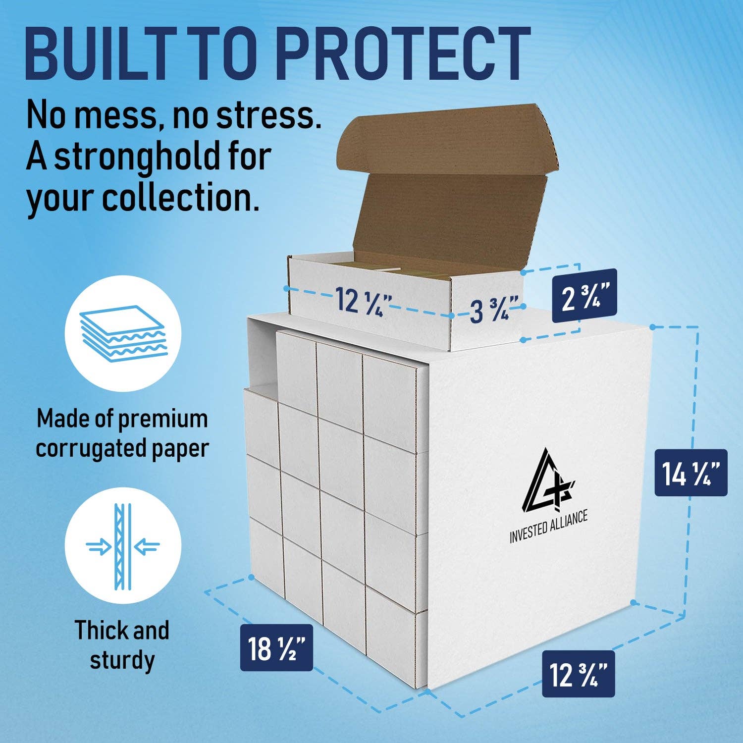 Premium Cardboard Storage Box For Trading Cards