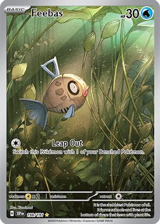 Feebas 198/191  - Holofoil SV08 Surging Sparks - Illustration Rare
