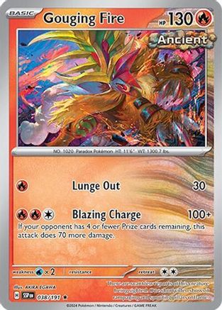 Gouging Fire 038/191  Deck Exclusives - Rare