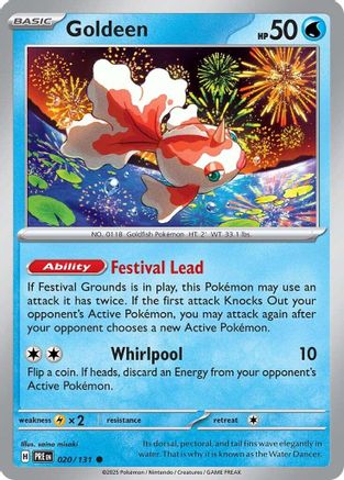 Goldeen 020  - Reverse Holofoil SV Prismatic Evolutions - Common