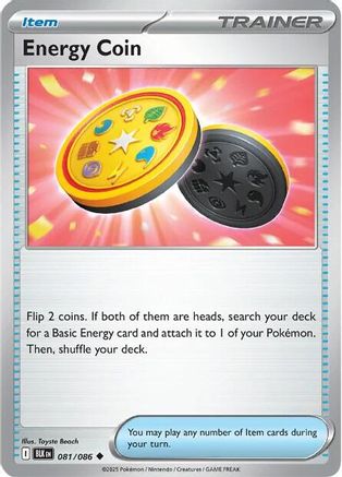Energy Coin 081  - Reverse Holofoil SV Black Bolt - Uncommon