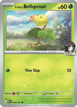 Erika's Bellsprout 004  - Reverse Holofoil ME Ascended Heroes - Common