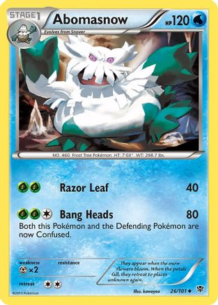 Abomasnow  Plasma Blast - Uncommon