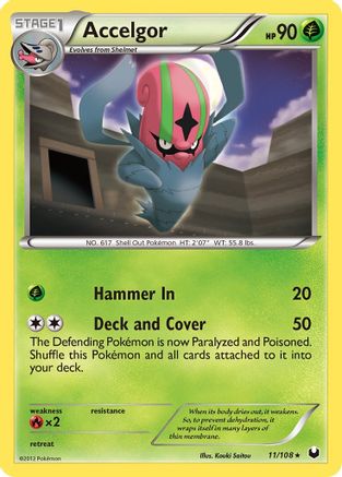 Accelgor  Dark Explorers - Rare