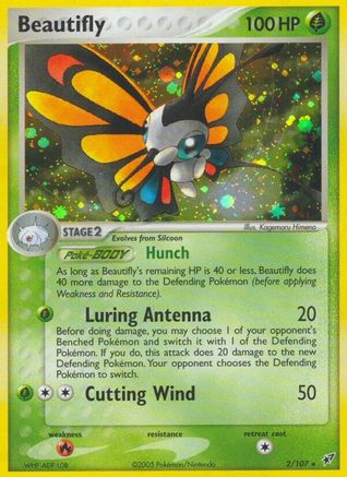 Beautifly  Deoxys - Holo Rare