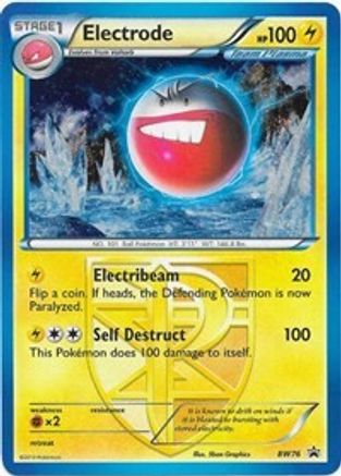 Electrode (Team Plasma) - BW76  - Holofoil Black and White Promos - Promo