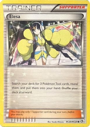 Elesa RC20  - Holofoil Legendary Treasures Radiant Collection - Common