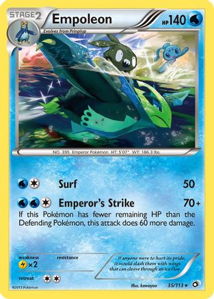 Empoleon 035  - Reverse Holofoil Legendary Treasures - Rare