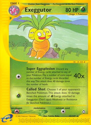 Exeggutor (12)  Aquapolis - Rare