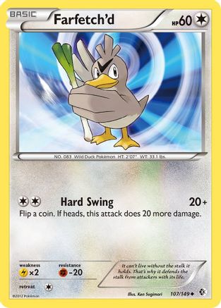 Farfetch'd  - Reverse Holofoil Boundaries Crossed - Uncommon