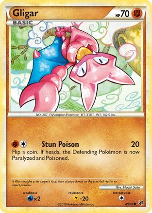 Gligar 049  - Reverse Holofoil Undaunted - Common