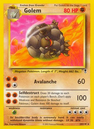 Golem  - Reverse Holofoil Legendary Collection - Rare
