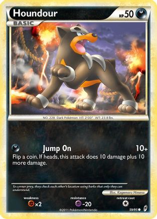 Houndour 059  - Reverse Holofoil Call of Legends - Common