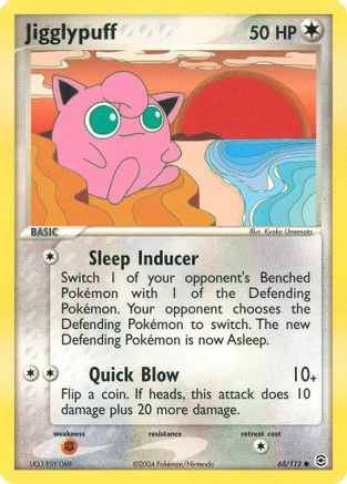 Jigglypuff 065  - Reverse Holofoil FireRed & LeafGreen - Common
