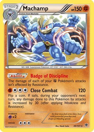 Machamp (49) (49) 049/101  - Reverse Holofoil Plasma Blast - Holo Rare