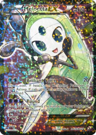 Meloetta EX (Full Art) RC25  - Holofoil Legendary Treasures Radiant Collection - Ultra Rare