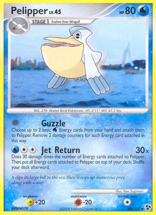 Pelipper  - Reverse Holofoil Great Encounters - Uncommon