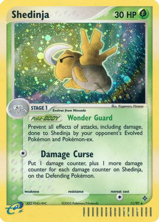 Shedinja  - Reverse Holofoil Dragon - Holo Rare