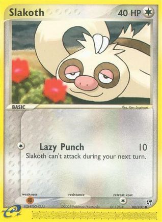 Slakoth 080/100  - Reverse Holofoil Sandstorm - Common