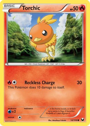 Torchic (14)  - Reverse Holofoil Dark Explorers - Common