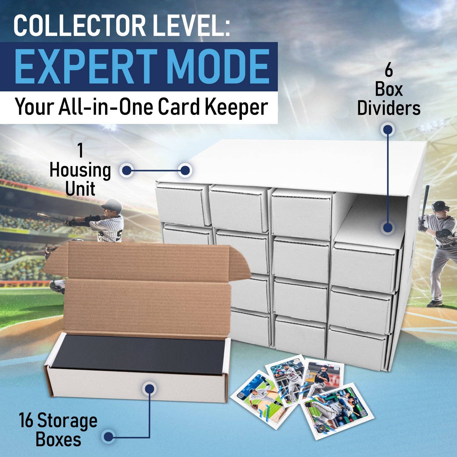 Premium Cardboard Storage Box For Trading Cards