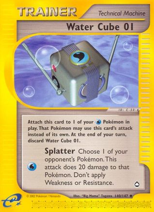 Water Cube 01  - Reverse Holofoil Aquapolis - Uncommon