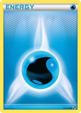 Water Energy  - Reverse Holofoil Black and White - Common