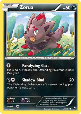 Zorua (70) (70) 070/108  - Reverse Holofoil Dark Explorers - Common