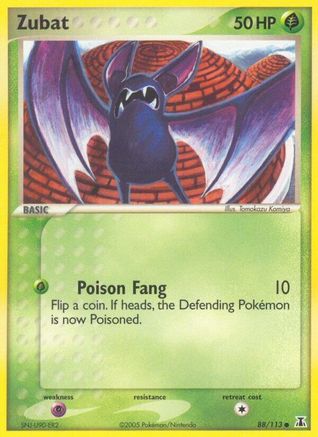 Zubat 088  - Reverse Holofoil Delta Species - Common