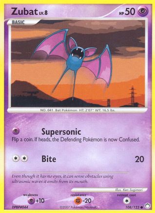 Zubat  - Reverse Holofoil Mysterious Treasures - Common