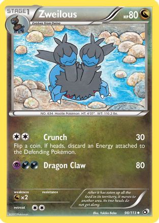 Zweilous  - Reverse Holofoil Legendary Treasures - Uncommon