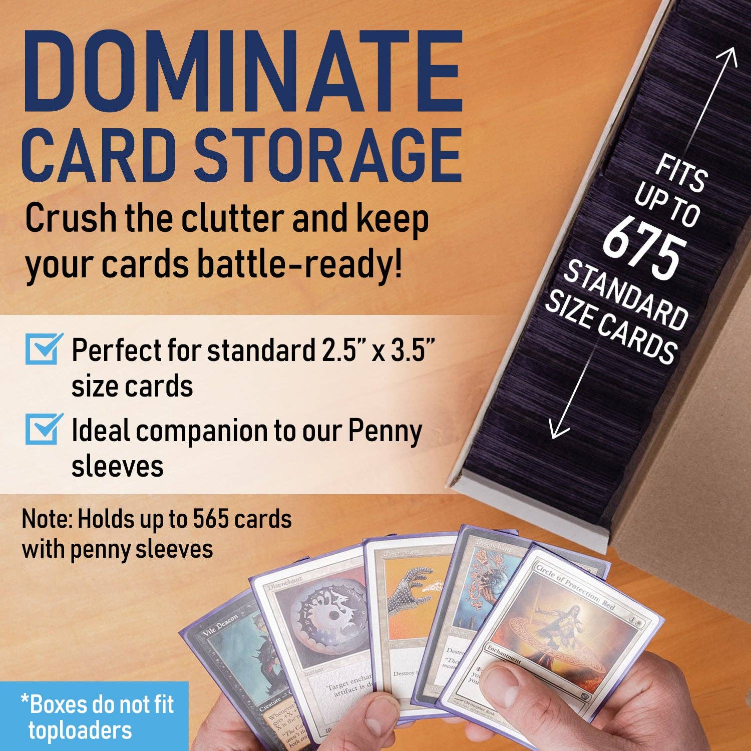 Premium Cardboard Storage Box For Trading Cards