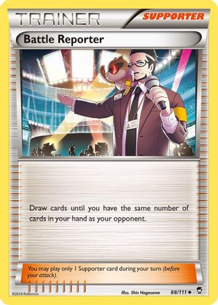Battle Reporter 088  XY  Furious Fists - Uncommon