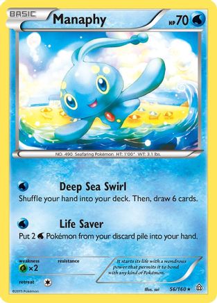 Manaphy  - Holofoil XY  Primal Clash - Holo Rare